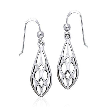 Art Deco Silver Earrings TE946 - Jewelry